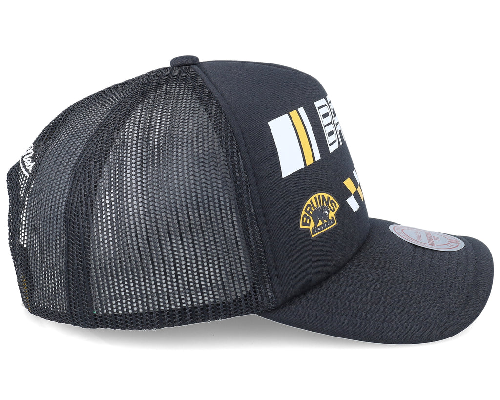 Mens Mitchell & Ness NHL SPEEDWAY TRUCKER BRUINS