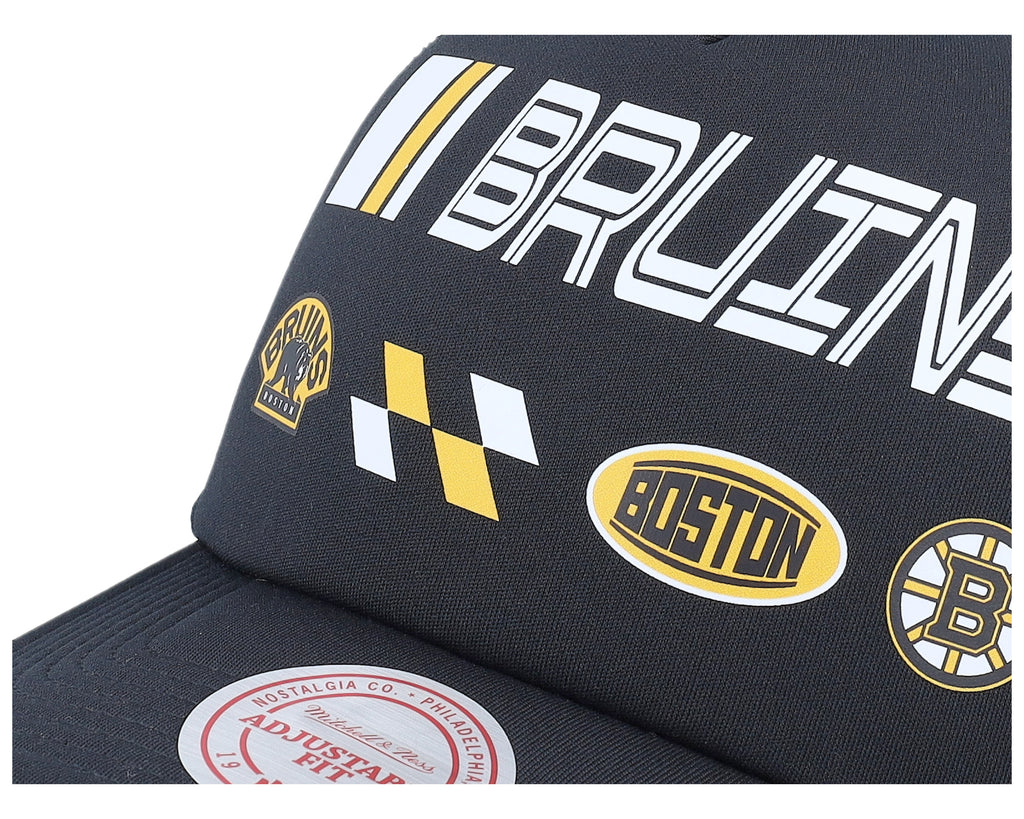 Mens Mitchell & Ness NHL SPEEDWAY TRUCKER BRUINS