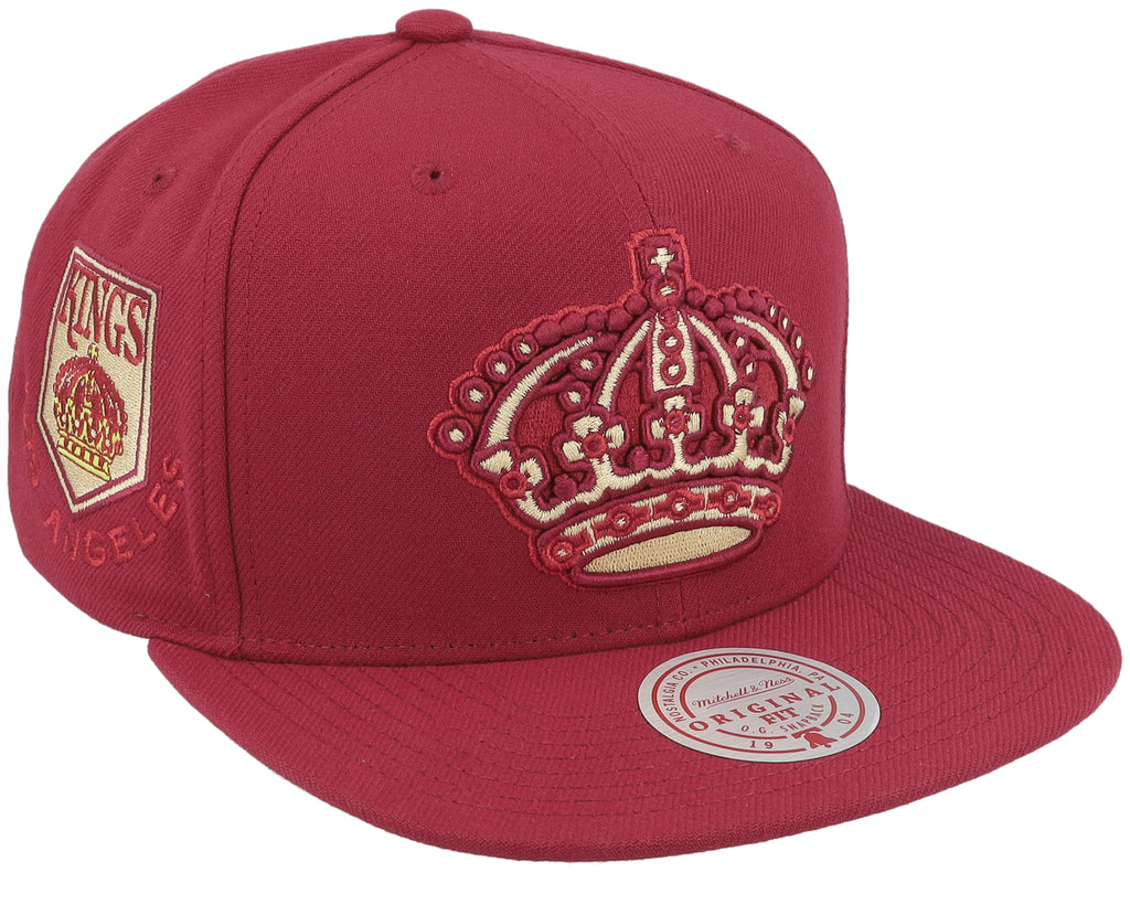 Mens Mitchell & Ness NHL MERLOT SHINE SNAPBACK VNTG KINGS