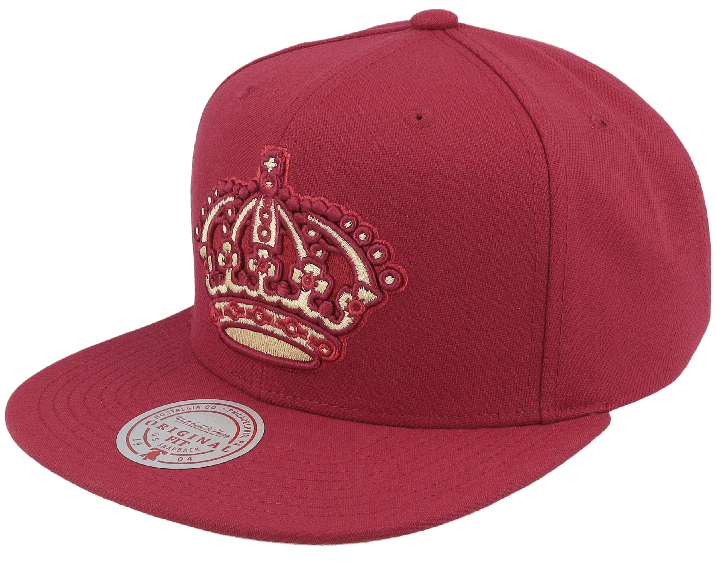 Mens Mitchell & Ness NHL MERLOT SHINE SNAPBACK VNTG KINGS
