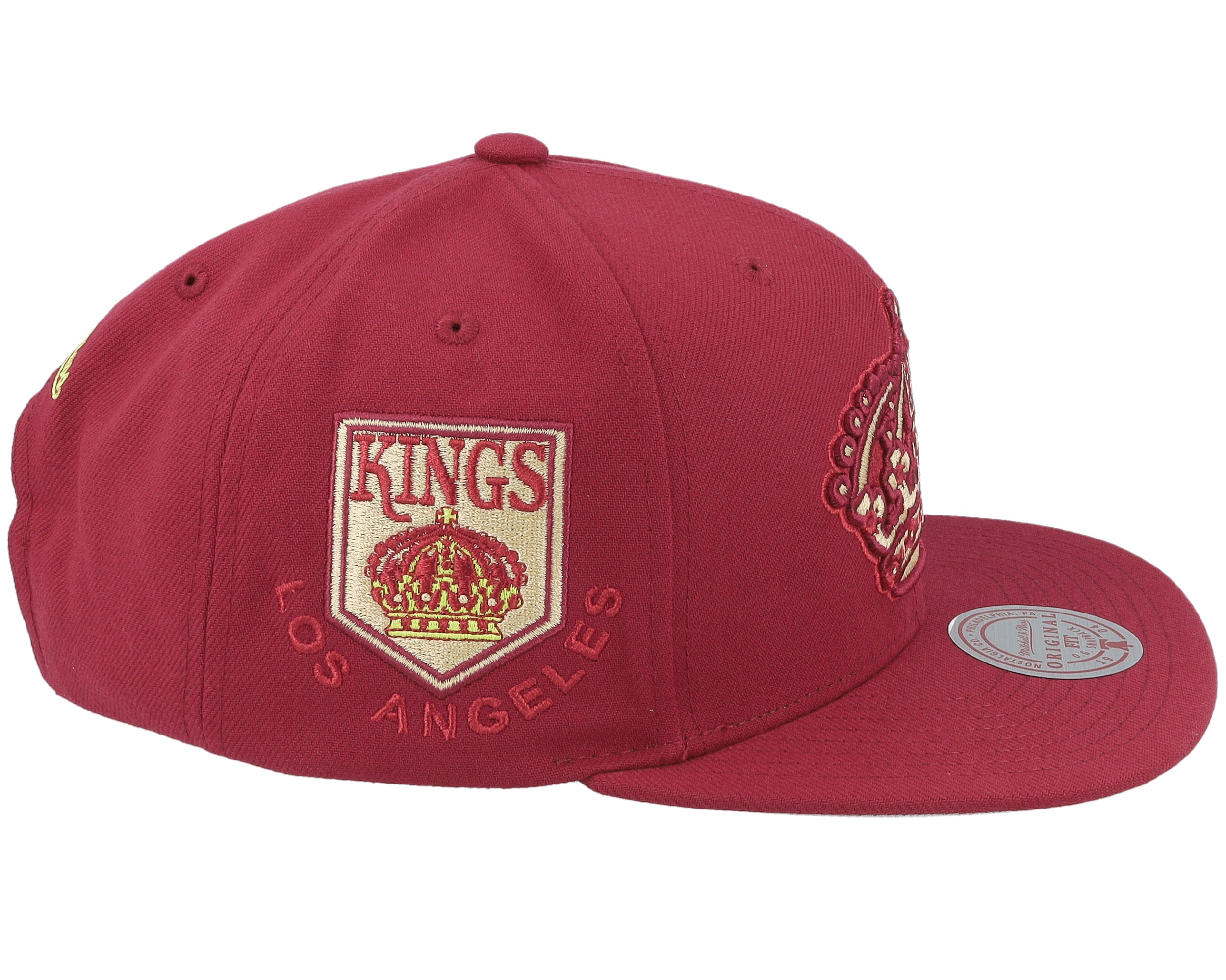 Mens Mitchell & Ness NHL MERLOT SHINE SNAPBACK VNTG KINGS