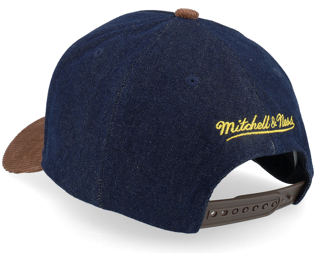 Mens Mitchell & Ness NBA D-STRESSED PRO SNAPBACK LAKERS