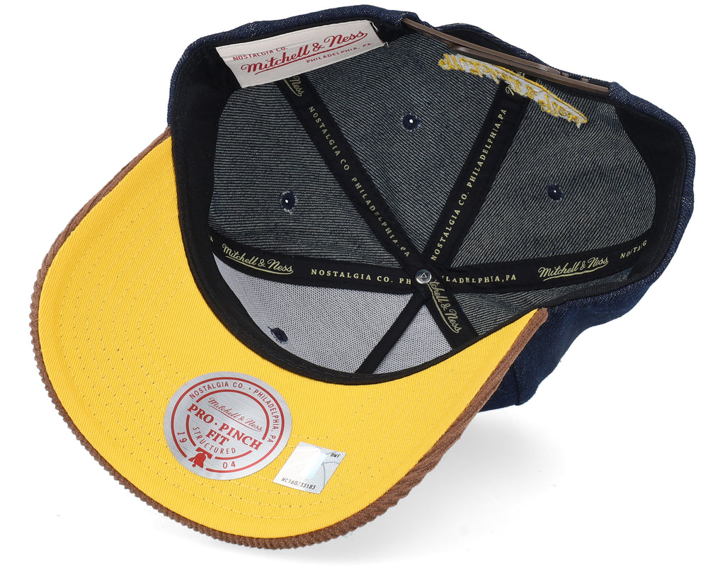 Mens Mitchell & Ness NBA D-STRESSED PRO SNAPBACK LAKERS