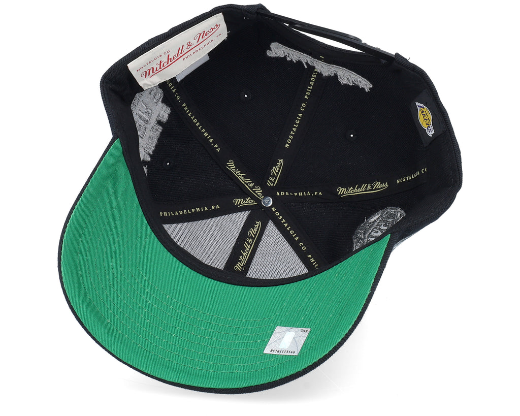 Mens Mitchell & Ness NBA BEAUTIFUL CHAOS PRO SNAPBACK LAKERS