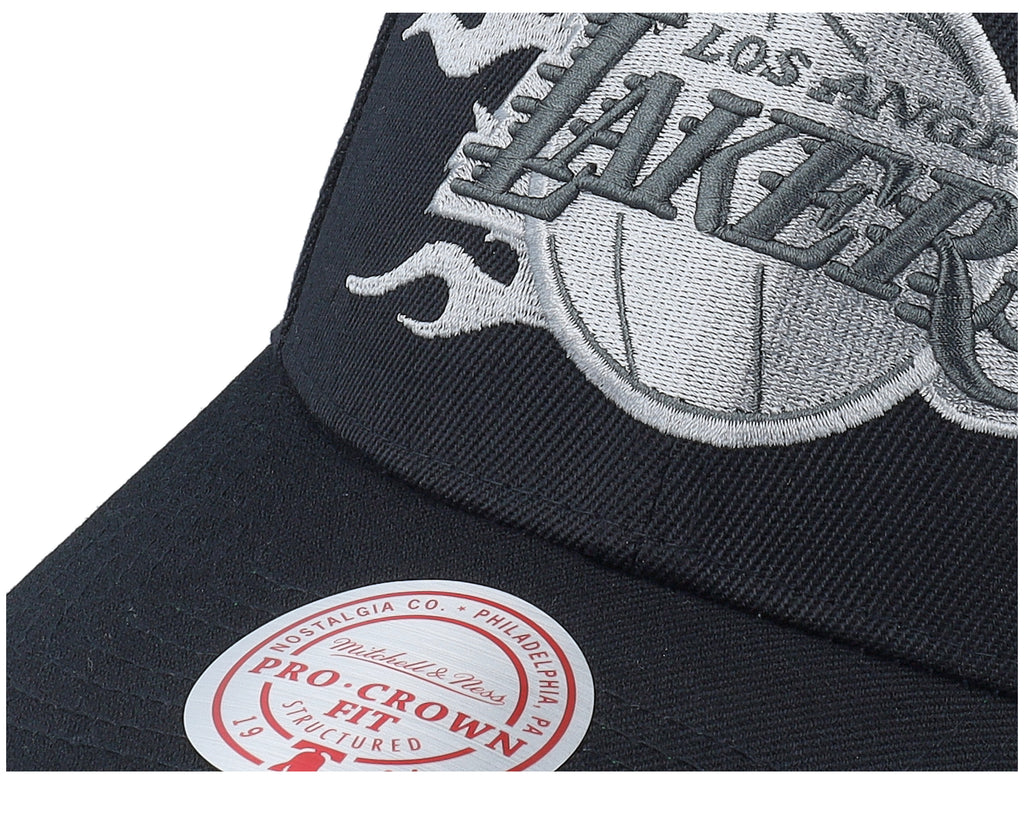 Mens Mitchell & Ness NBA BEAUTIFUL CHAOS PRO SNAPBACK LAKERS