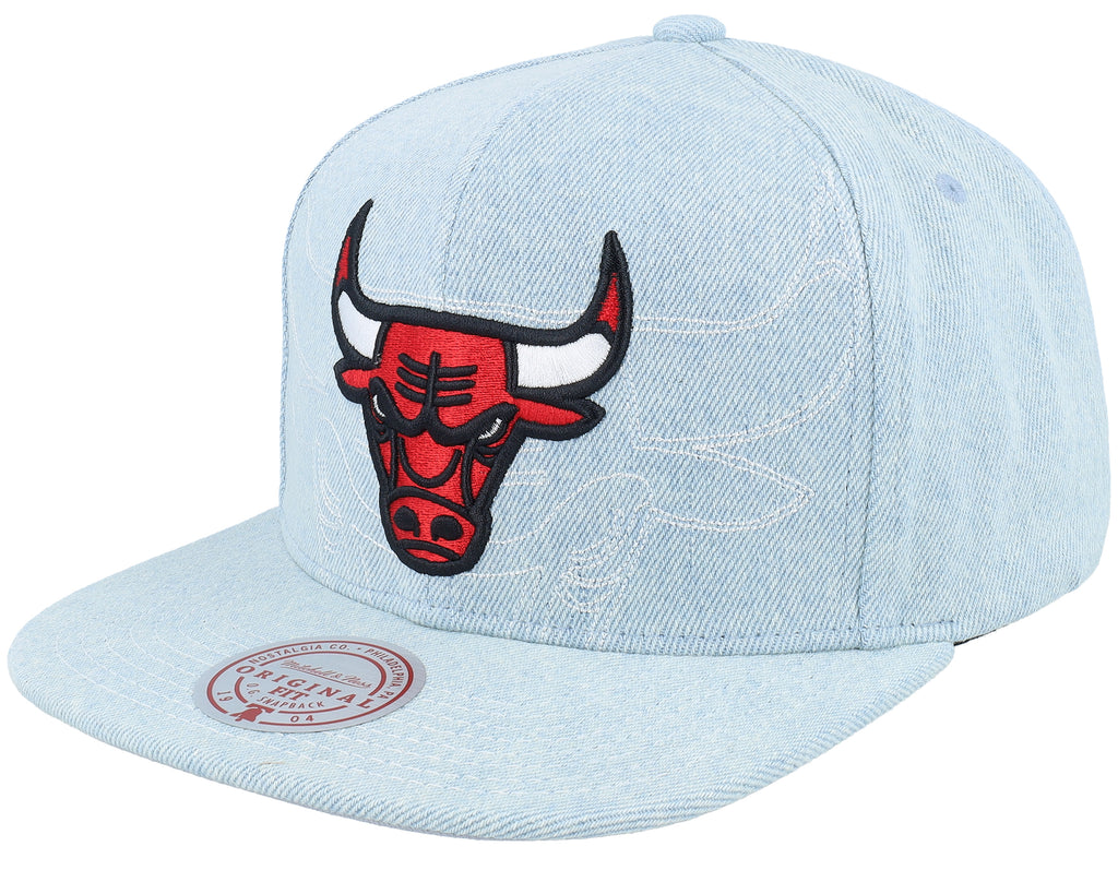 Mens Mitchell & Ness NBA DENIM STITCHER SNAPBACK BULLS