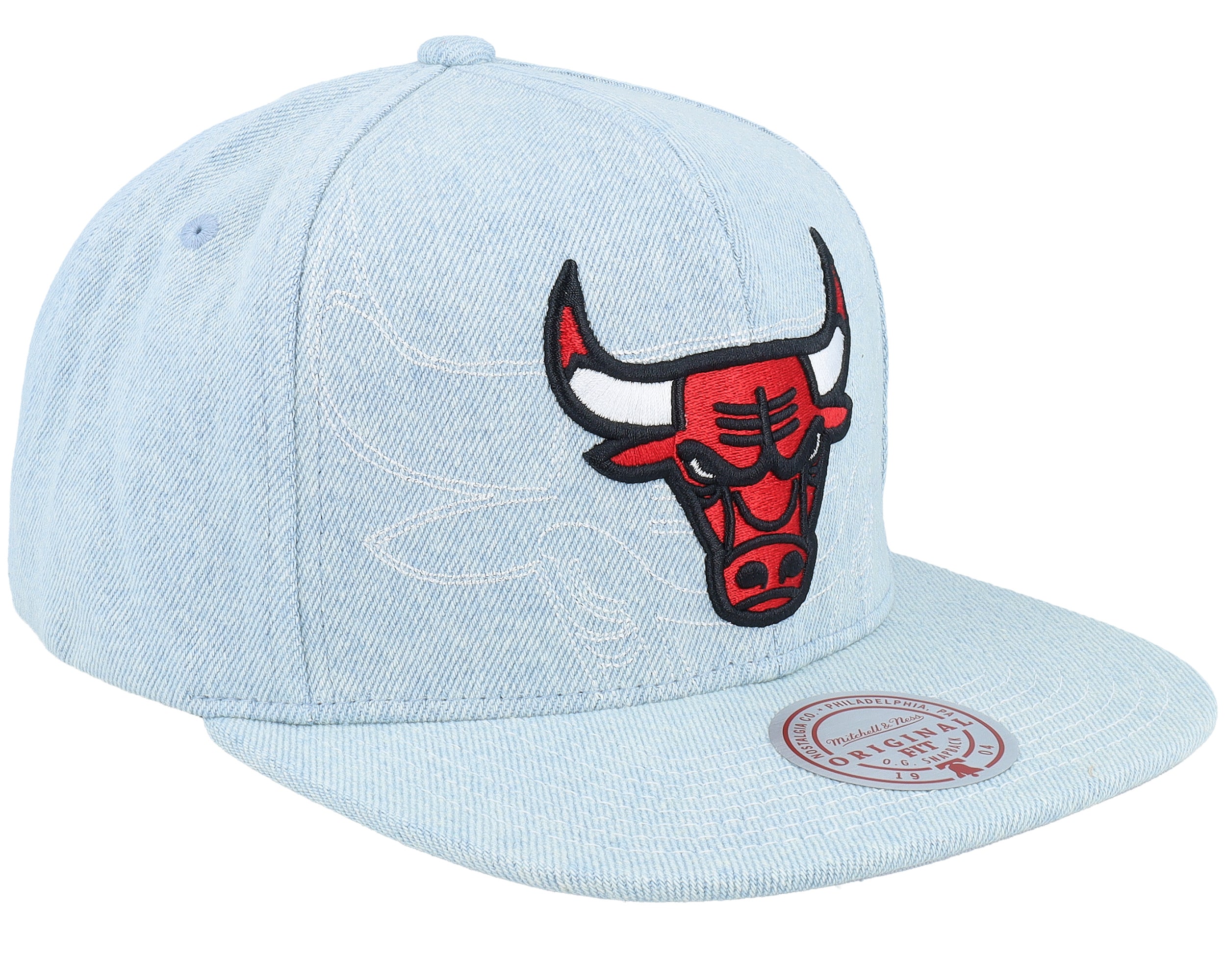 Mens Mitchell & Ness NBA DENIM STITCHER SNAPBACK BULLS