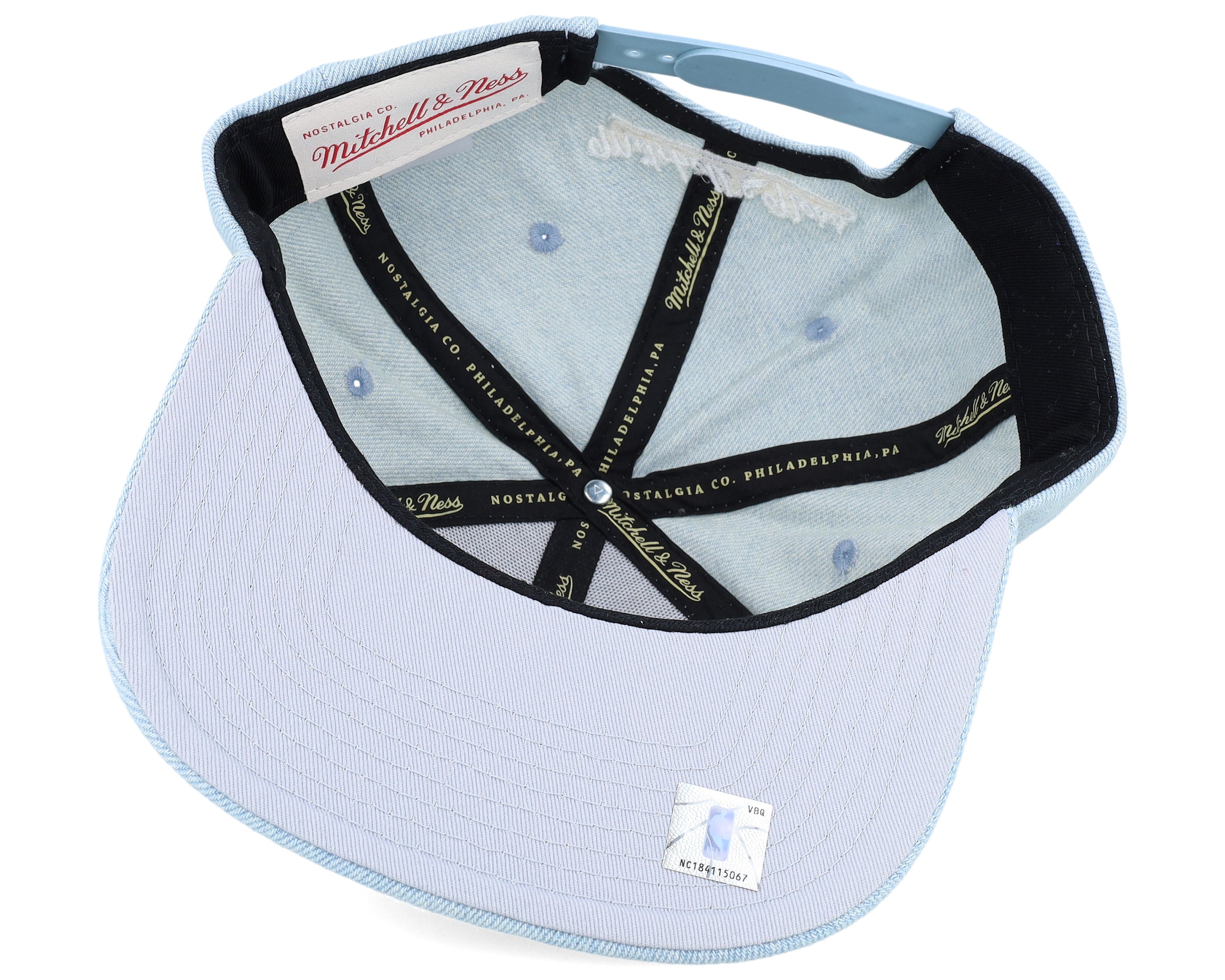 Mens Mitchell & Ness NBA DENIM STITCHER SNAPBACK LAKERS