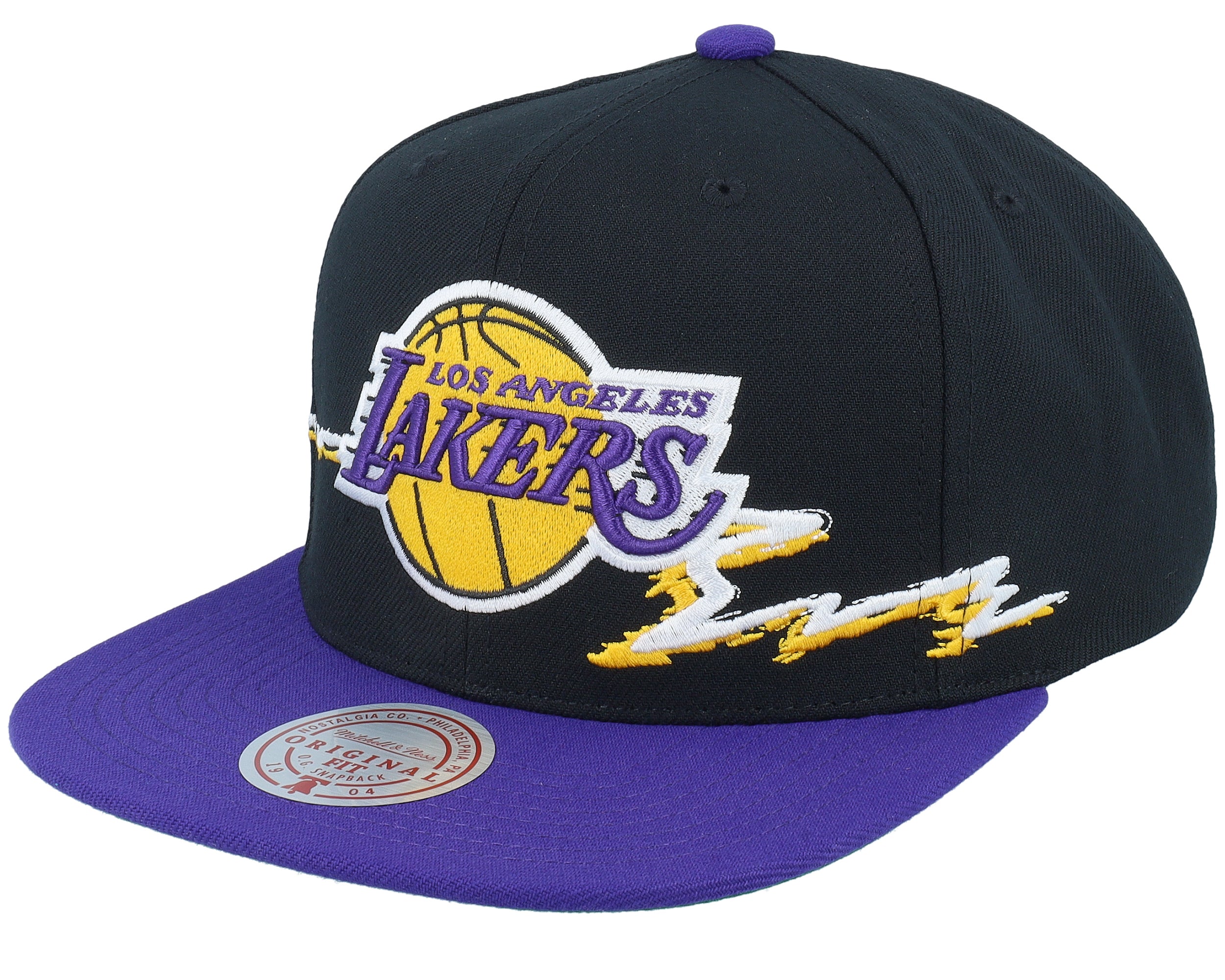 Mens Mitchell & Ness NBA LIFE LINE SNAPBACK LAKERS