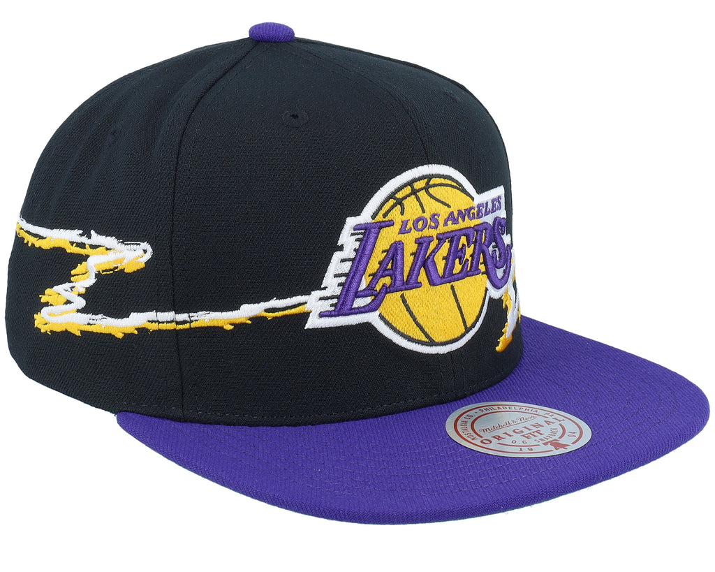Mens Mitchell & Ness NBA LIFE LINE SNAPBACK LAKERS