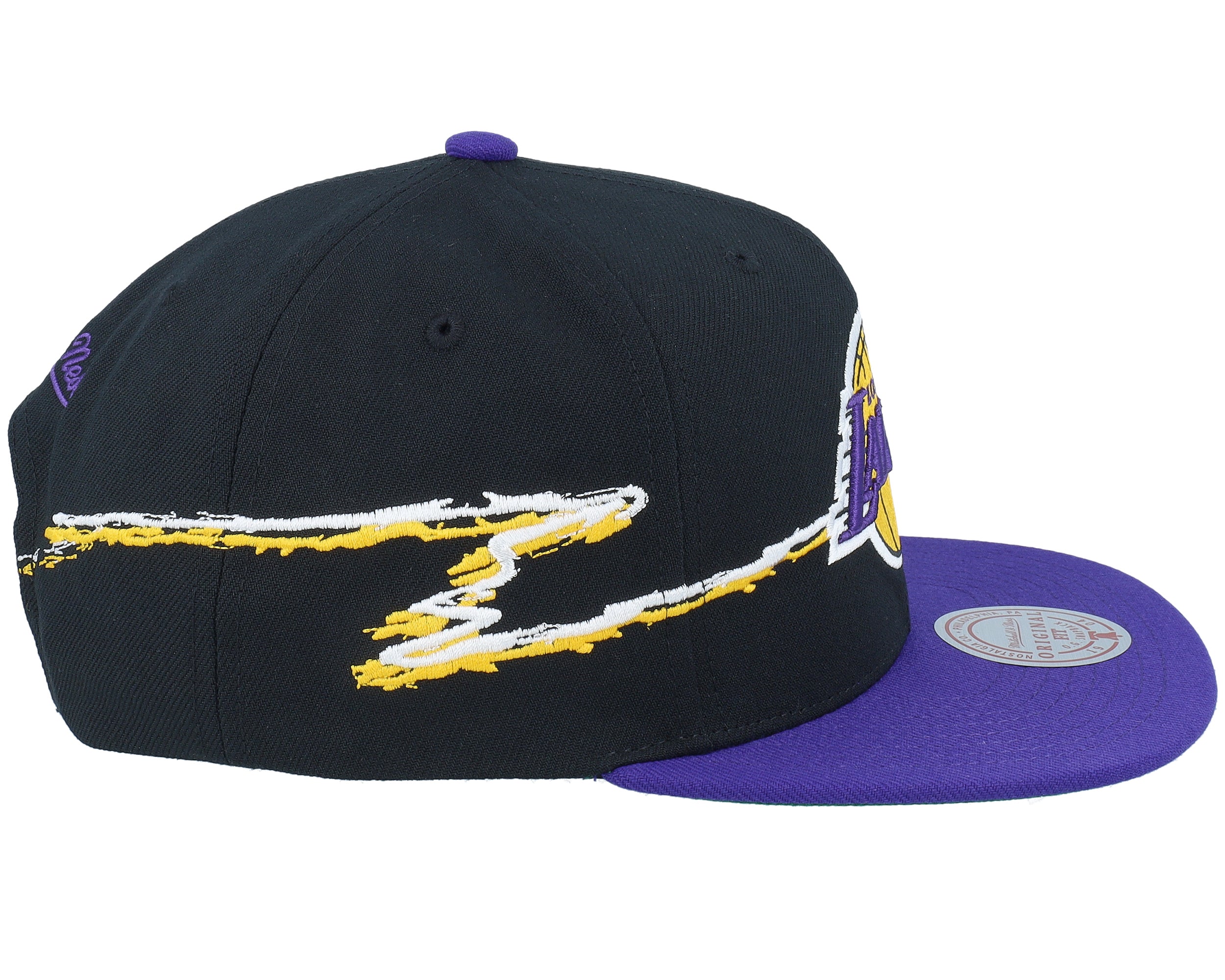 Mens Mitchell & Ness NBA LIFE LINE SNAPBACK LAKERS