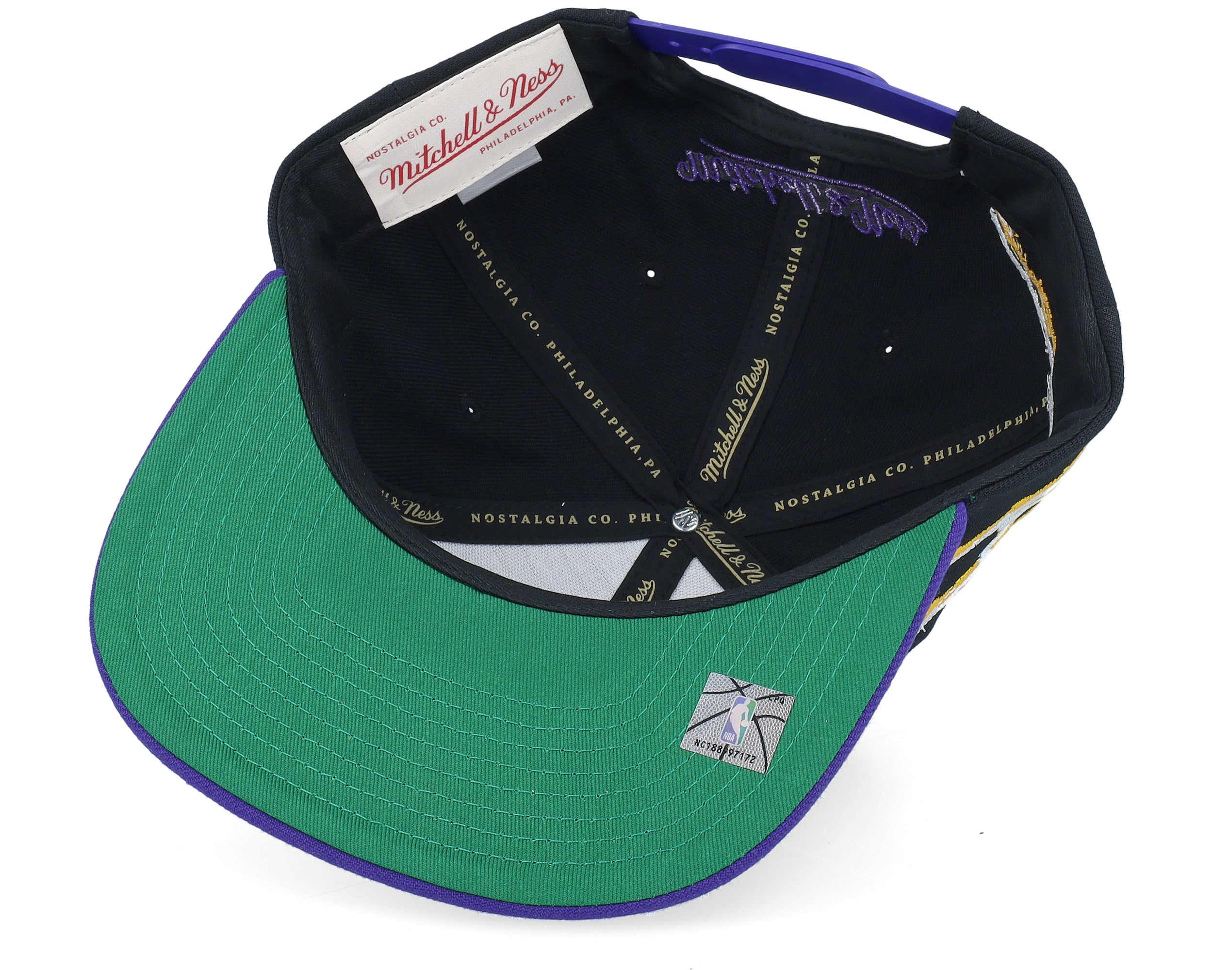Mens Mitchell & Ness NBA LIFE LINE SNAPBACK LAKERS