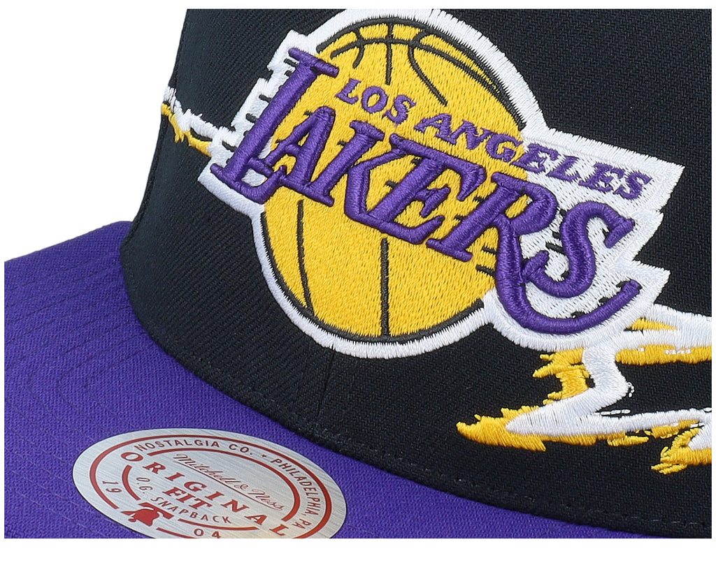 Mens Mitchell & Ness NBA LIFE LINE SNAPBACK LAKERS