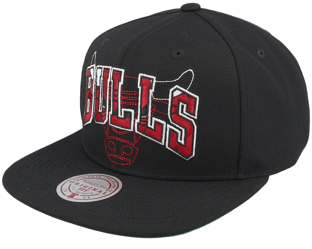 Mens Mitchell & Ness NBA DOUBLE UP SNAPBACK BULLS