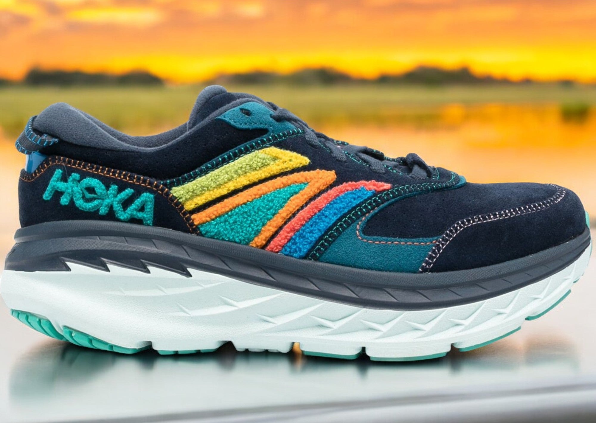 [1126855-OSAT] Mens Hoka One One BONDI L 'EMBROIDERY OUTER SPACE'