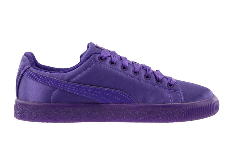 [367496-01] GRADE SCHOOL PUMA GS CLYDE SATIN 'VIOLET INDIGO'