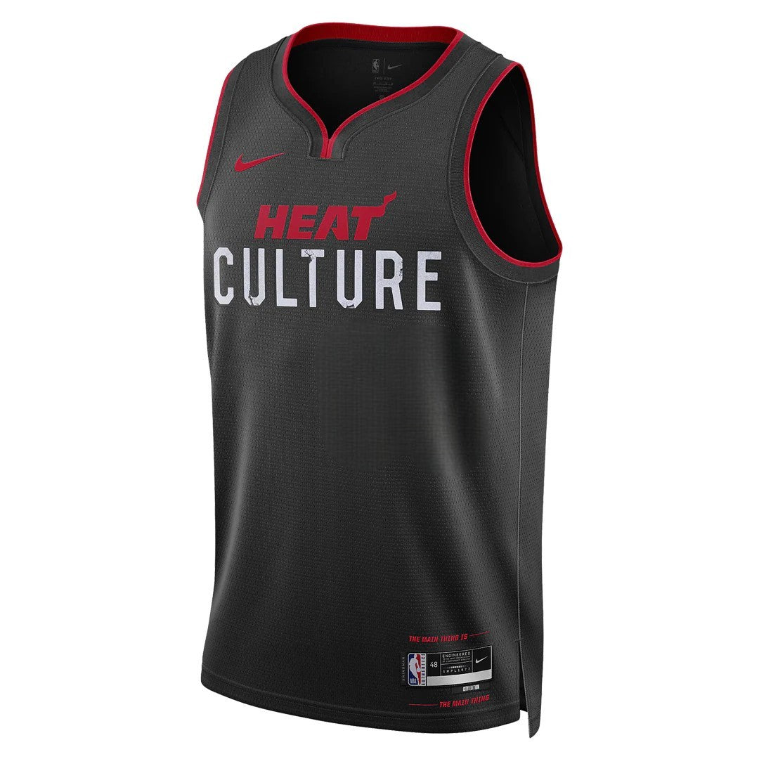 [DX8538-010] MENS NIKE NBA MIAMI HEAT CITY EDITION SWINGMAN JERSEY 23