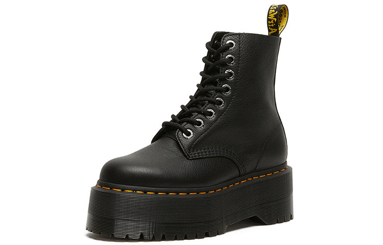 [26925001] UNISEX DR. MARTENS 1460 MAX LEATHER PLATFORM BOOTS