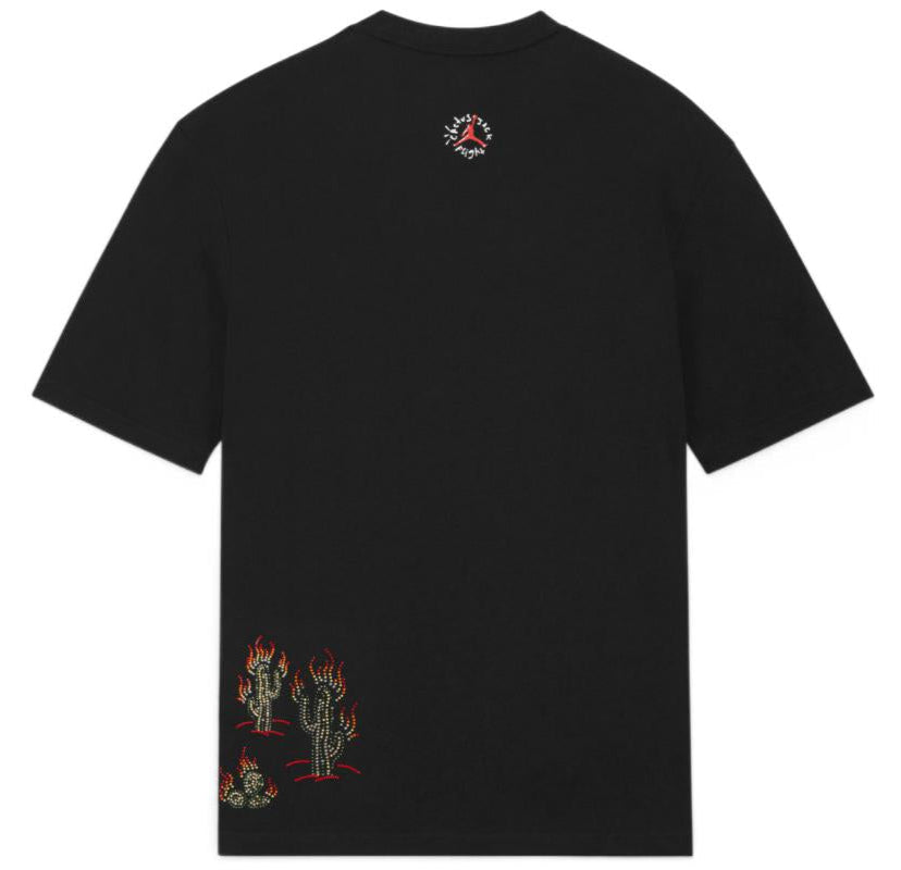 [DO4101-010] MENS AIR JORDAN X TRAVIS SCOTT CACTUS JACK FLIGHT GRAPHIC TEE T-SHIRT 'BLACK'