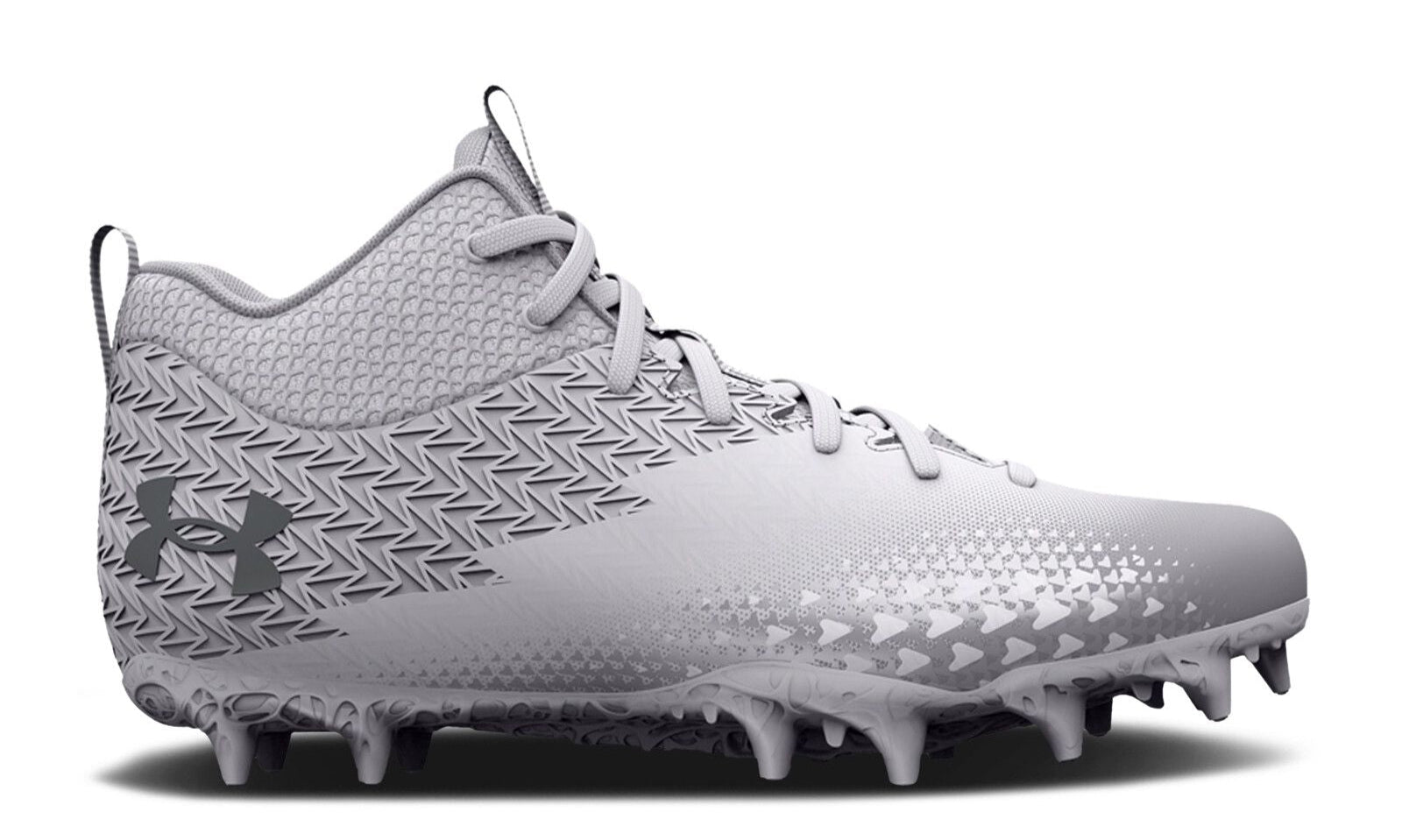 [3026979-102] GRADE SCHOOL UNDER ARMOUR SPOTLIGHT SELECT 3 MC GS 'WHITE METALLIC SILVER'