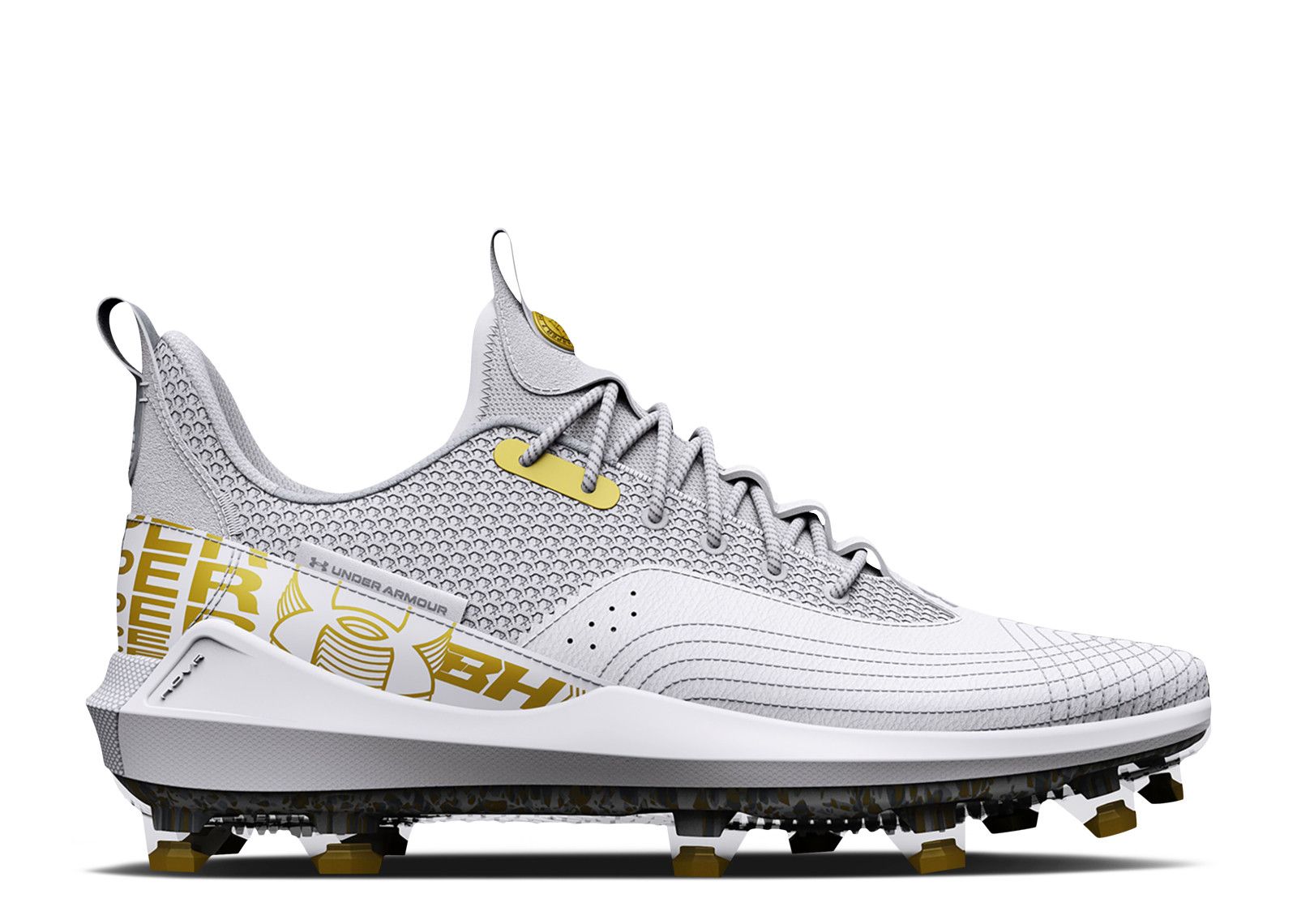 [3025585-100] MENS UNDER ARMOUR HARPER 7 LOW ELITE TPU 'MOD GREY GOLD'