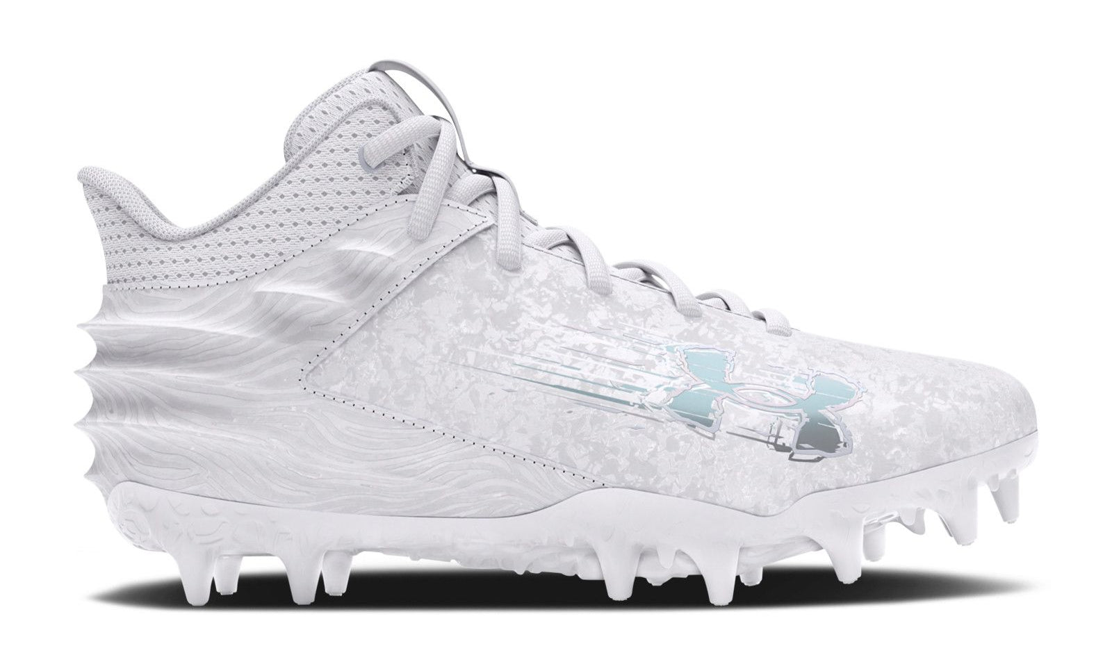 [3027976-100] GRADE SCHOOL UNDER ARMOUR BLUR SELECT MC GS 'WHITE METALLIC SILVER'