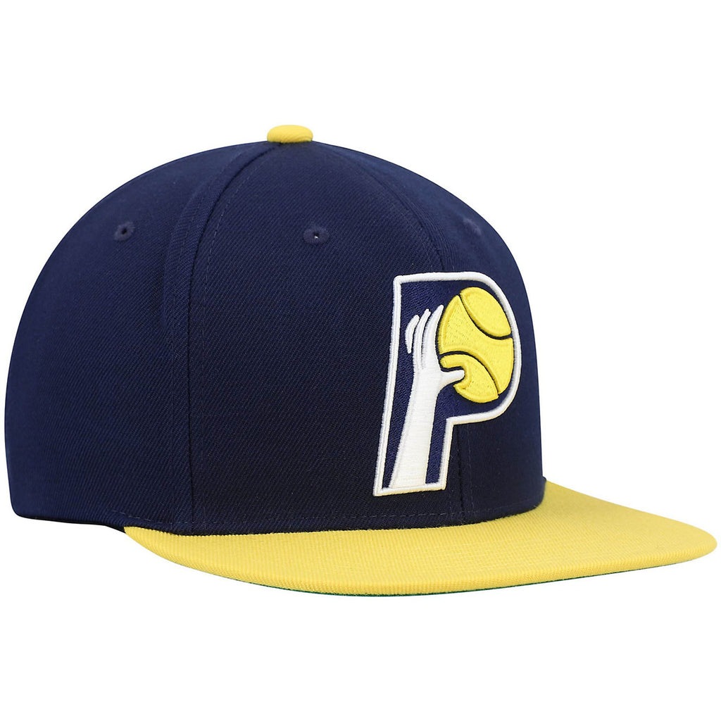 MENS MITCHELL & NESS NBA TEAM 2 TONE 2.0 SNAPBACK HWC PACERS