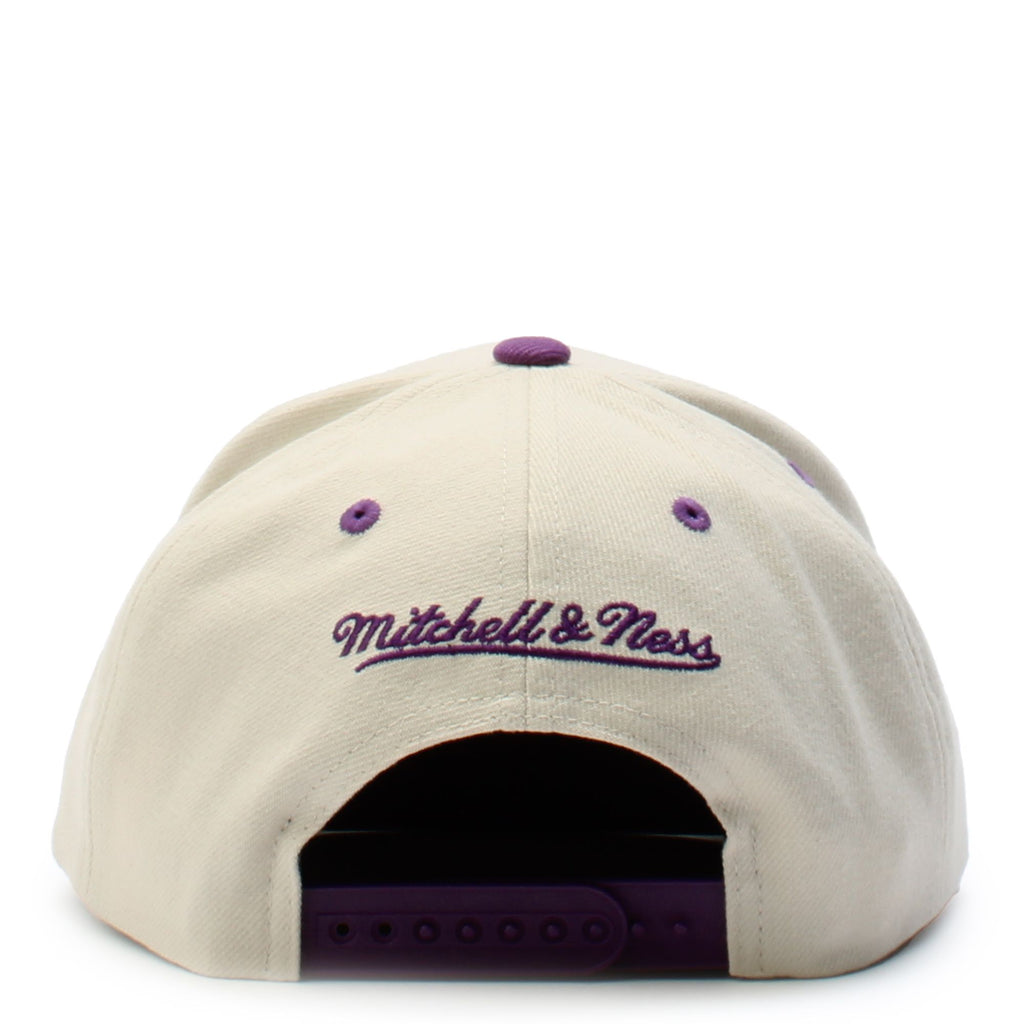 Mens MITCHELL & NESS NBA OFF WITH THE CROWN SNAPBACK HWC LAKERS