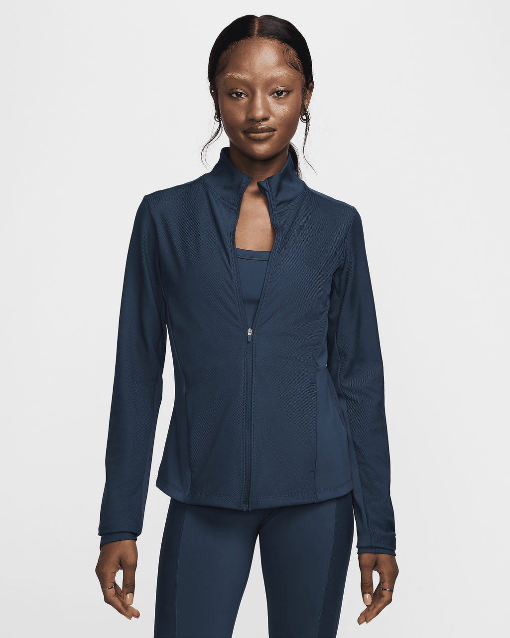 [HJ5398-478] Mens Nike ONE RIB FULL ZIP MID LAYER