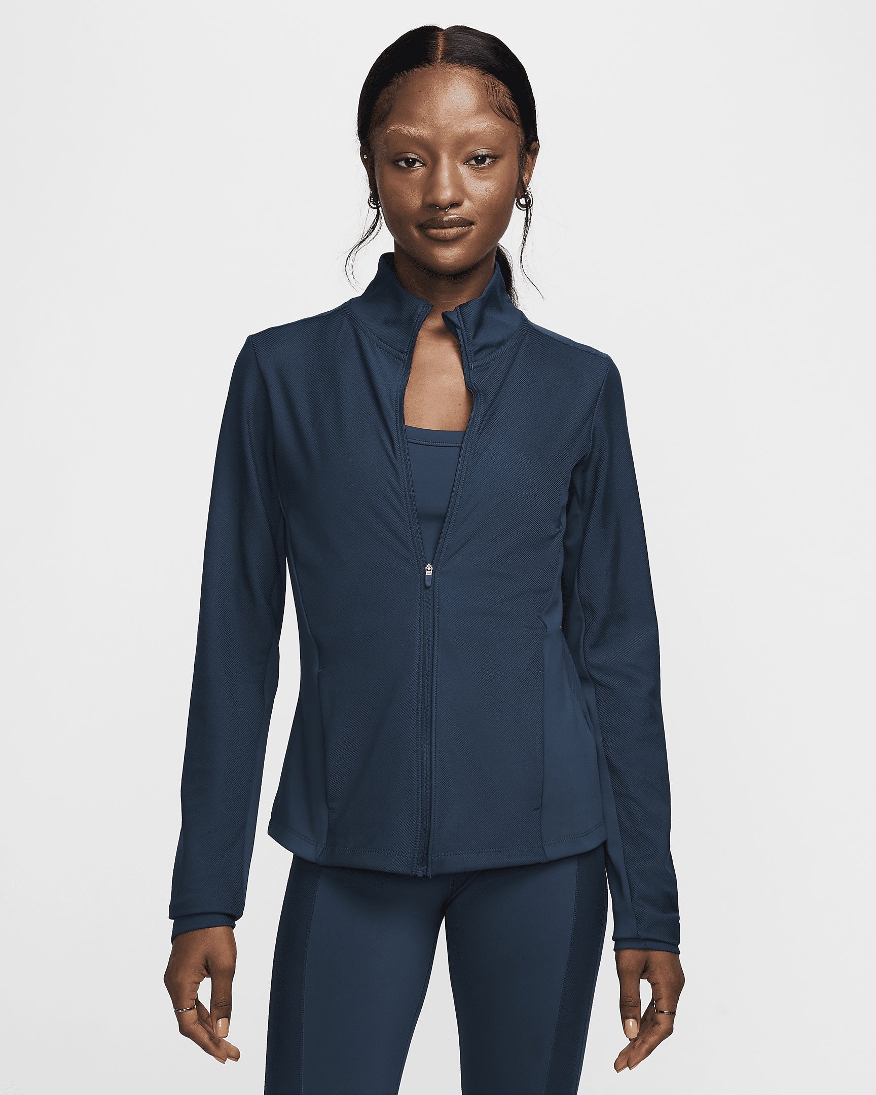 [HJ5398-478] Mens Nike ONE RIB FULL ZIP MID LAYER