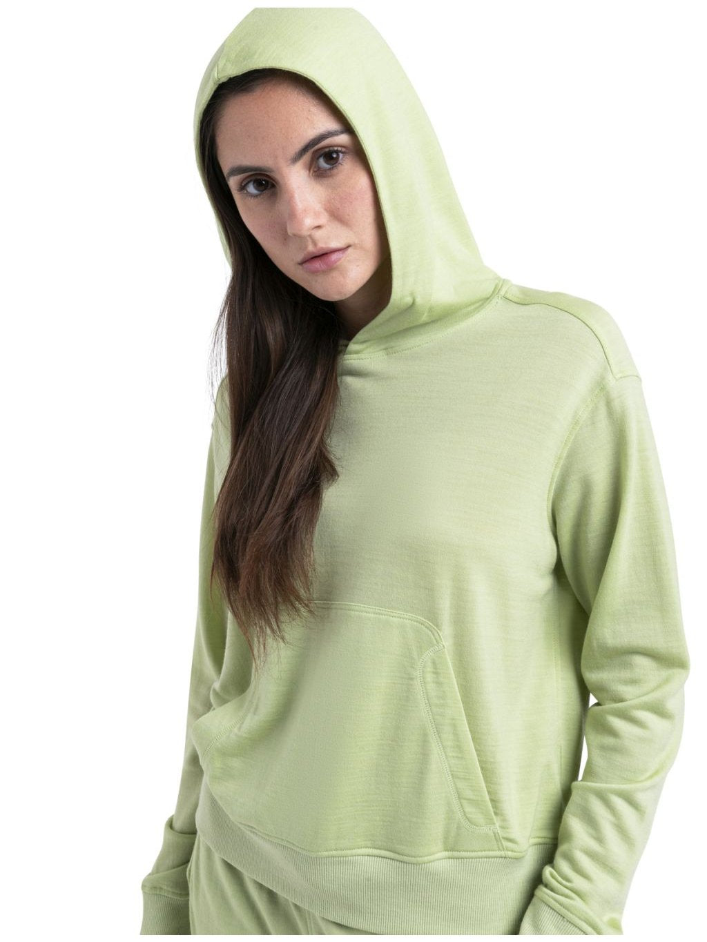 [IB0A56T6B76] WOMENS ICEBREAKER MERINO BLEND II 200 CRUSH PULLOVER HOODIE