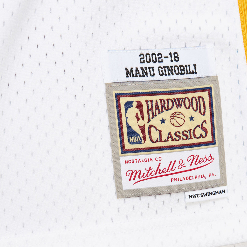 MENS MITCHELL & NESS NUMBER RETIREMENT SPURS 2002 MANU GINOBILI