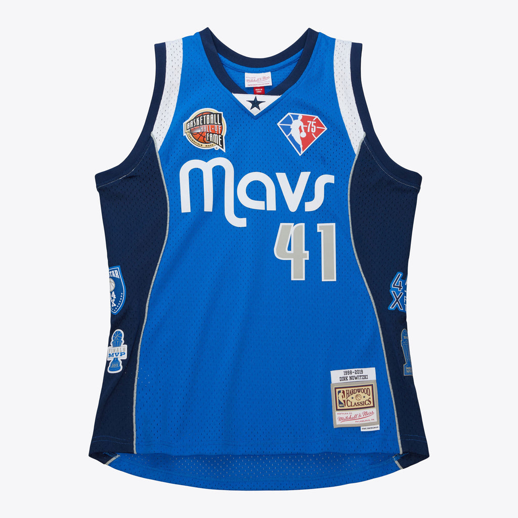 Mens Mitchell & Ness NBA HOF SWINGMAN JERSEY MAVERICKS DIRK NOWITZKI