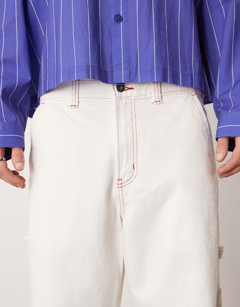 [A4Z6RC48] MENS DICKIES CARPENTER DENIM TROUSERS LOOSE FIT