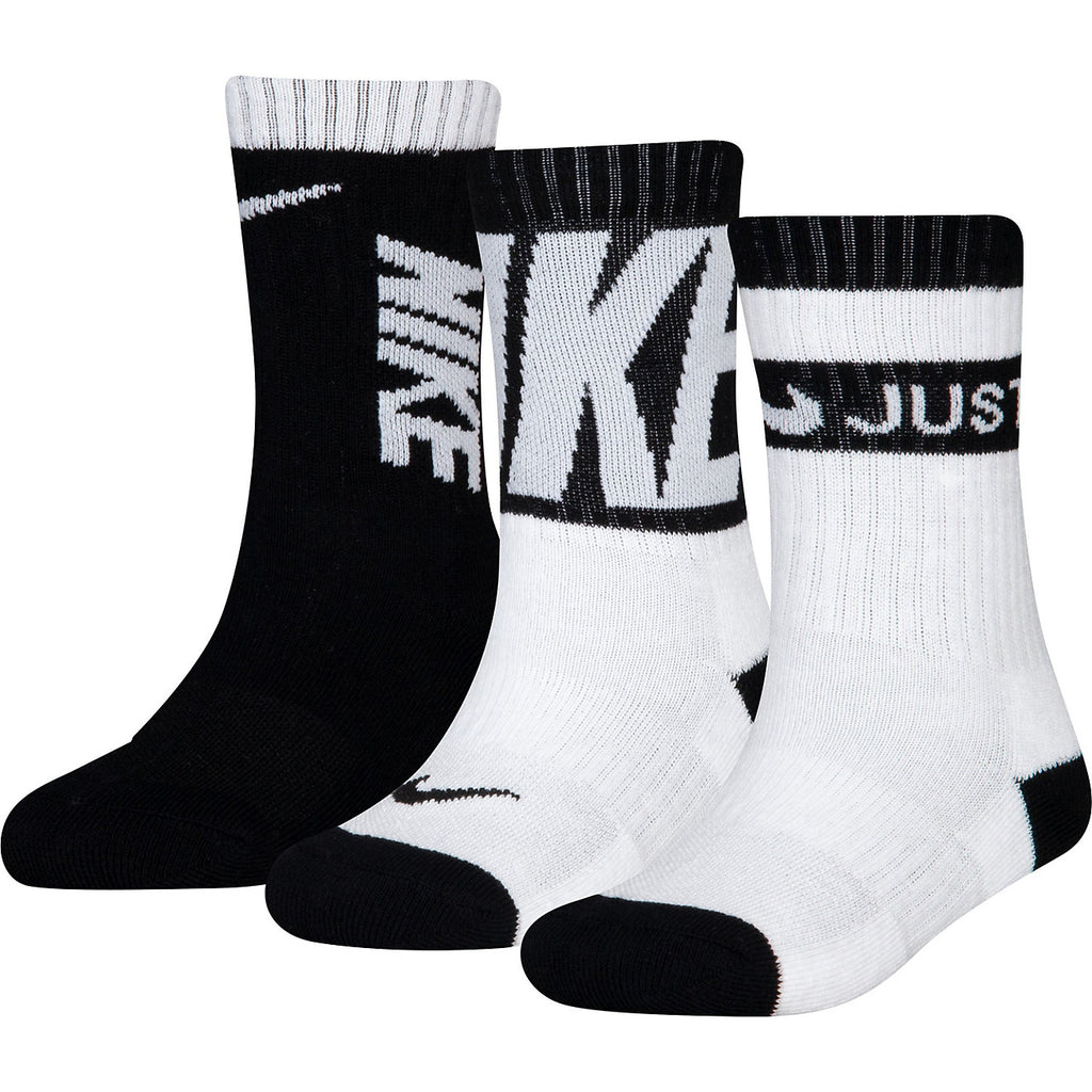 [BN0679-023] YOUTH NIKE SPORT GRAPHIC CREW SOCKS 3-PACK