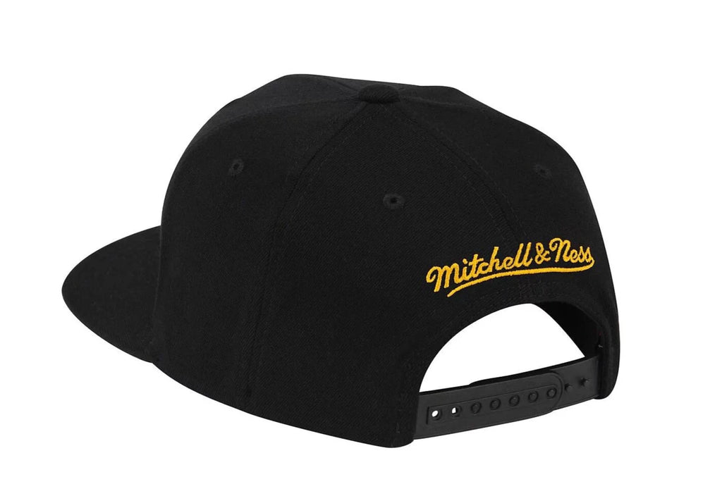 MENS MITCHELL & NESS NBA SWINGMAN POP SNAPBACK HWC LAKERS - BLACK-YELLOW