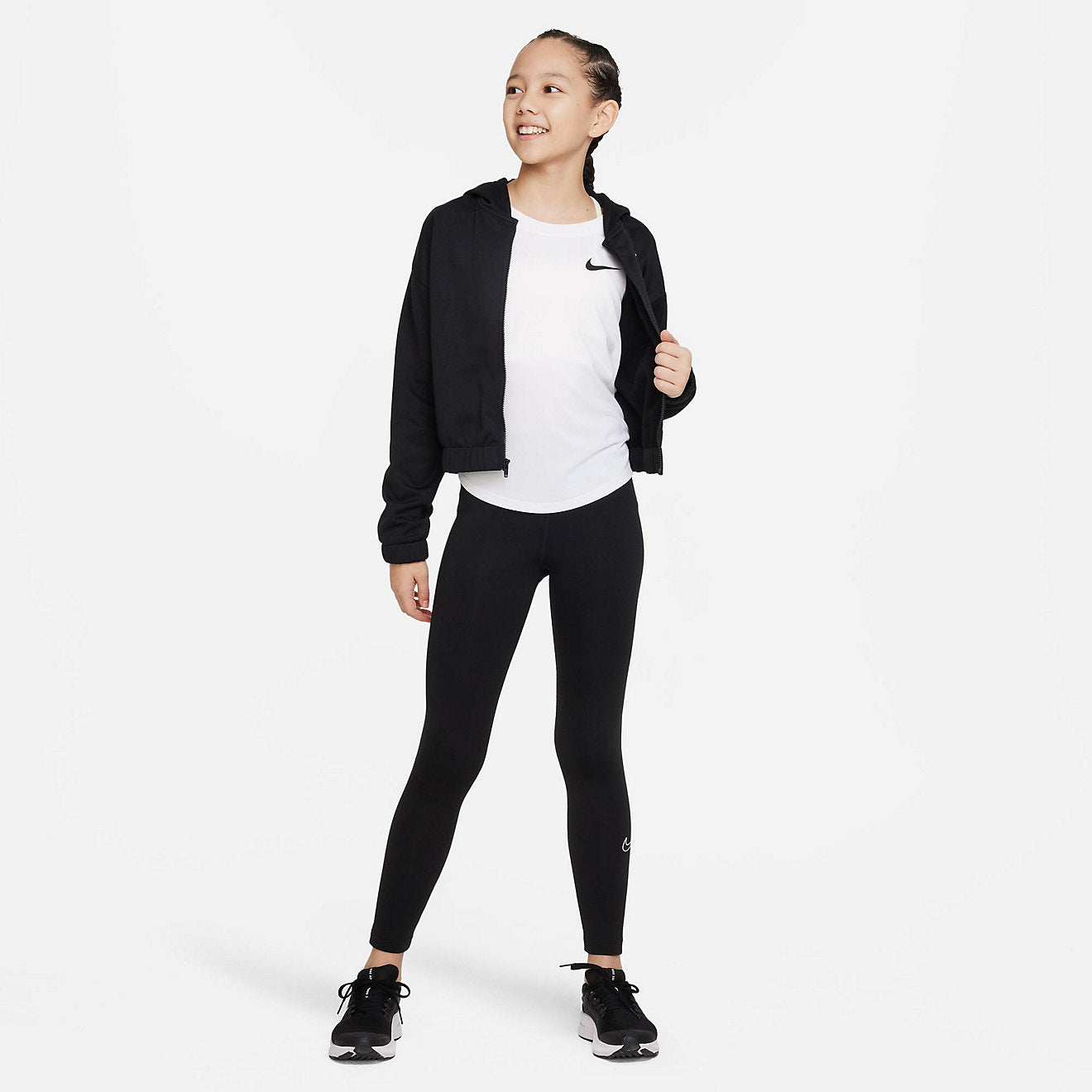 [DZ3581-100] Youth Nike DRI-FIT SCOOP ESSENTIAL T-SHIRT