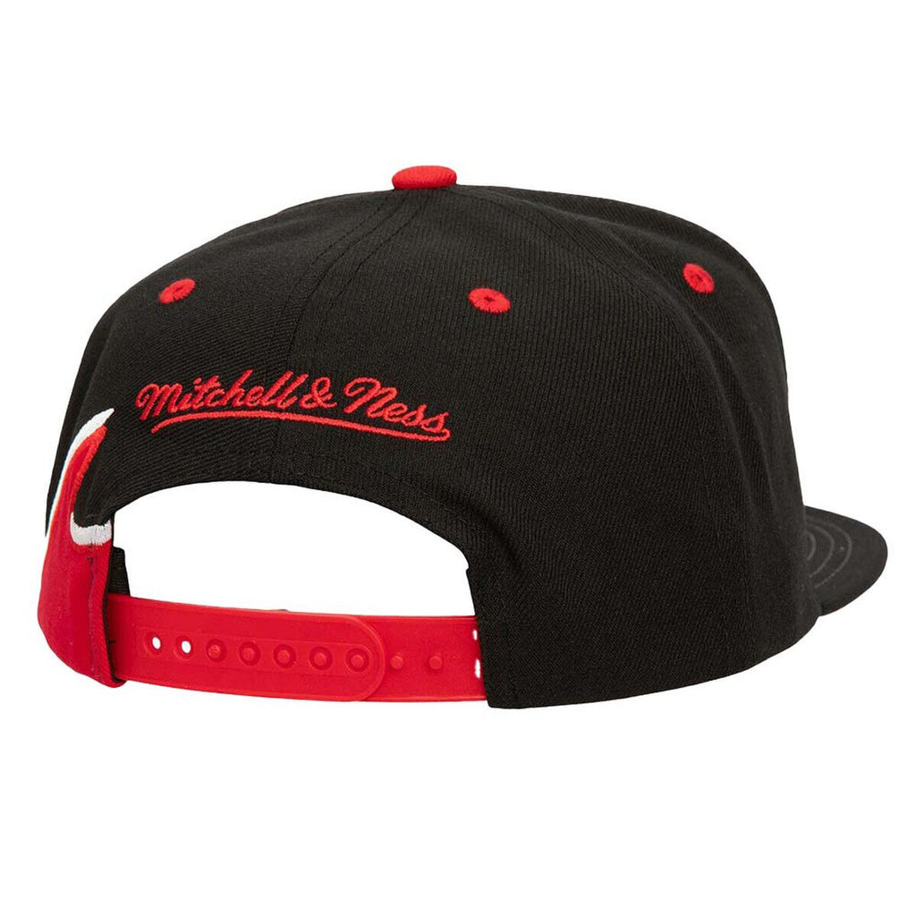 [HS9514-UUTBLCK] MENS MITCHELL & NESS NCAA RISING TIDE SNAPBACK V UTAH UTES