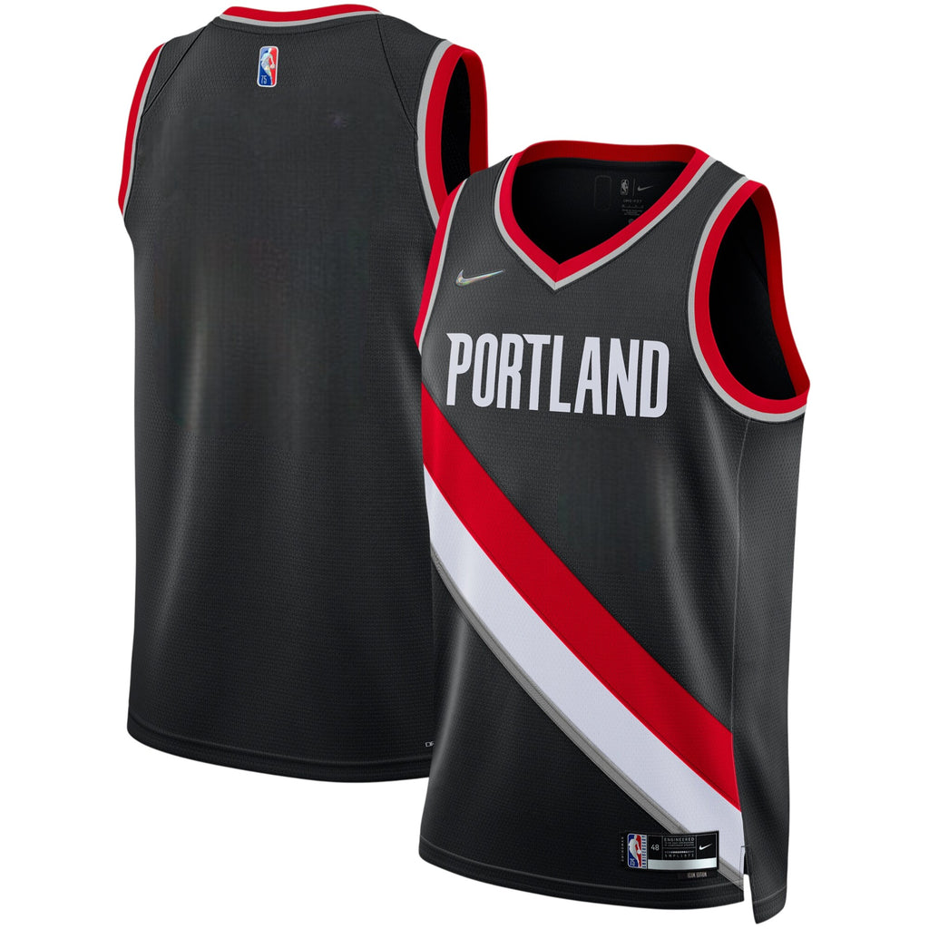 [DN2629-010] MENS NIKE NBA PORTLAND TRAIL BLAZERS 21/22 DIAMOND SWINGMAN JERSEY ICON EDITION