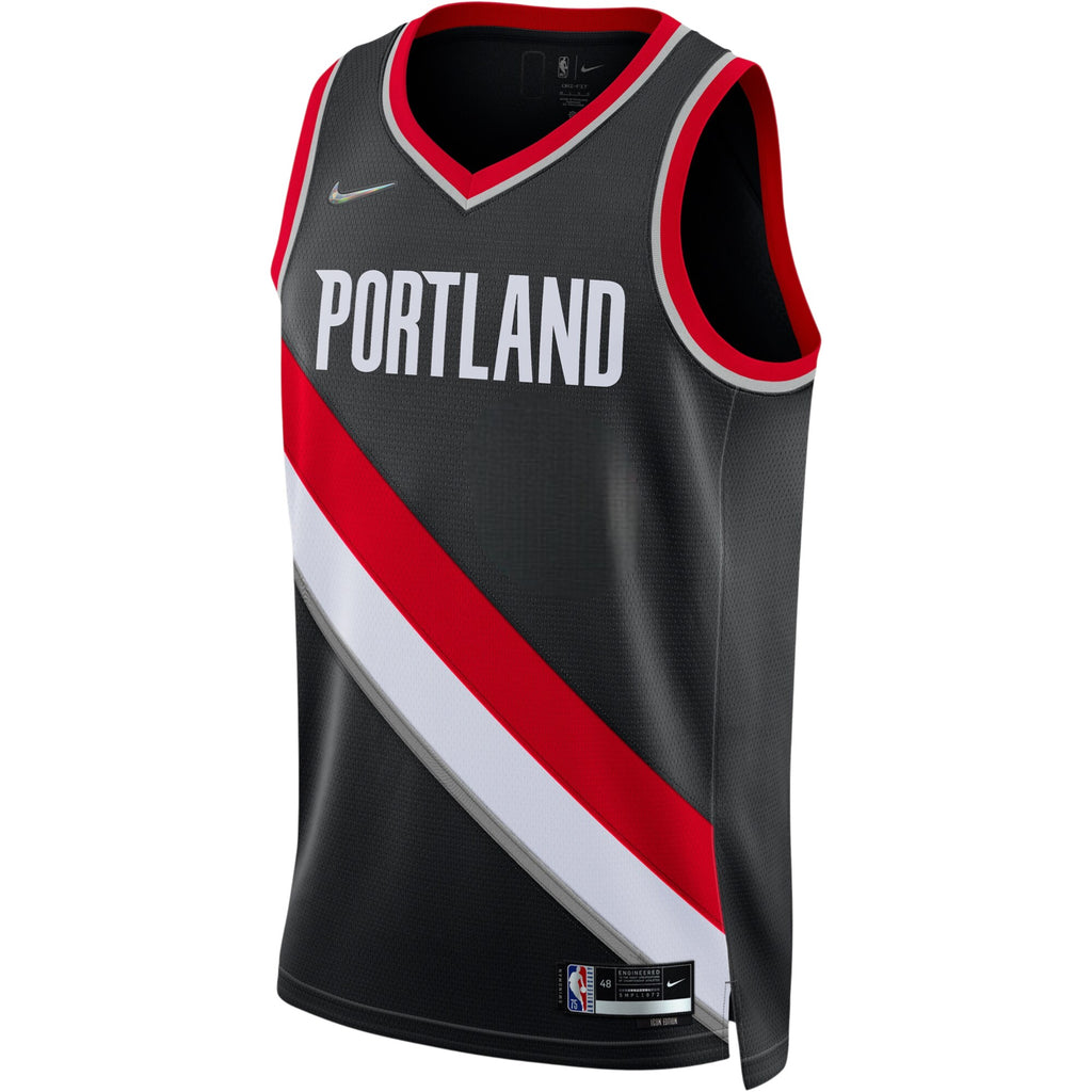 [DN2629-010] MENS NIKE NBA PORTLAND TRAIL BLAZERS 21/22 DIAMOND SWINGMAN JERSEY ICON EDITION