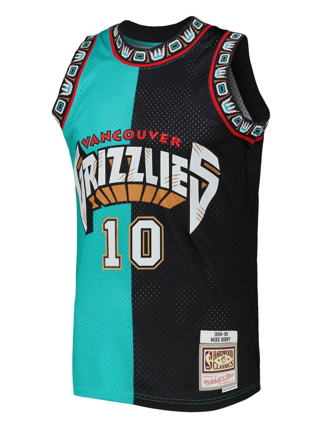Mens Mitchell & Ness NBA SPLIT SWINGMAN JERSEY GRIZZLIES 2000 MIKE BIBBY