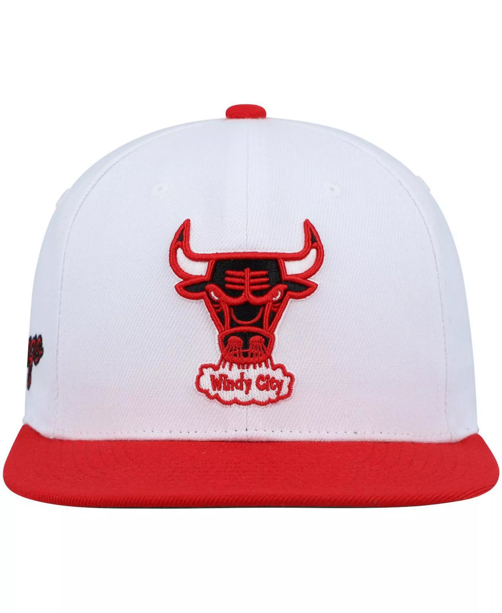 MENS MITCHELL & NESS NBA SIDE CORE 2.0 SNAPBACK HWC BULLS - WHITE-RED