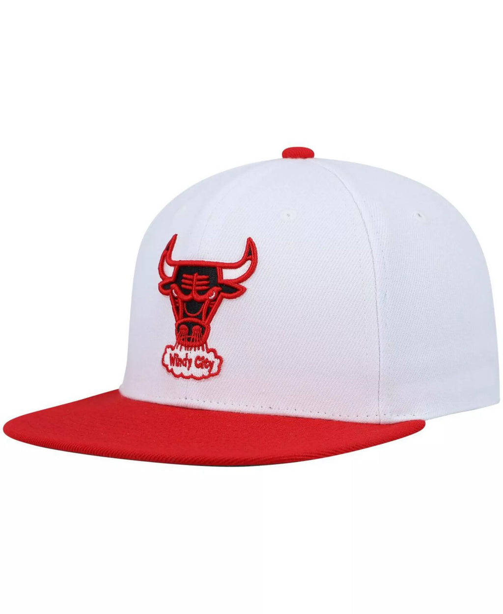 MENS MITCHELL & NESS NBA SIDE CORE 2.0 SNAPBACK HWC BULLS - WHITE-RED