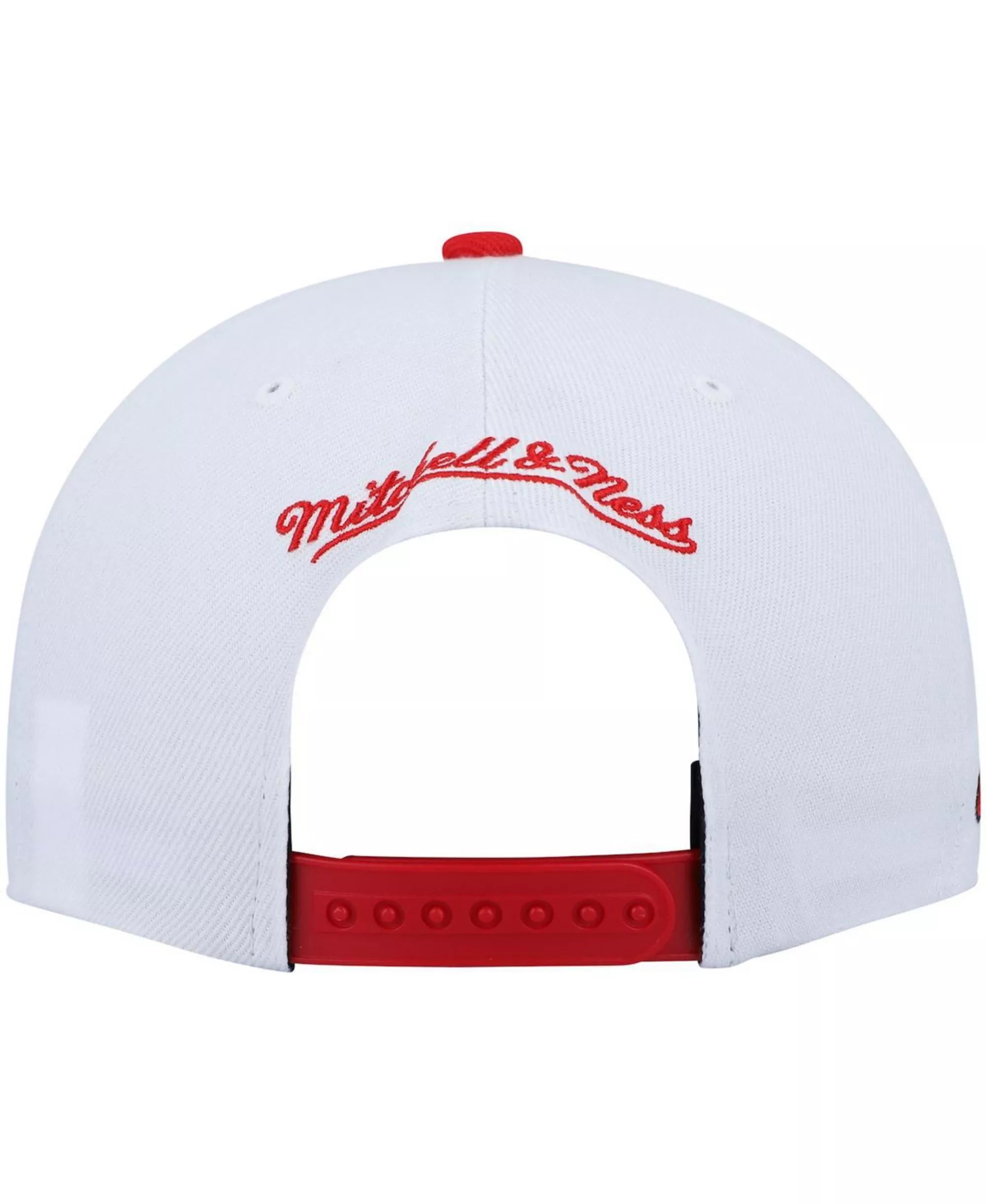 MENS MITCHELL & NESS NBA SIDE CORE 2.0 SNAPBACK HWC BULLS - WHITE-RED