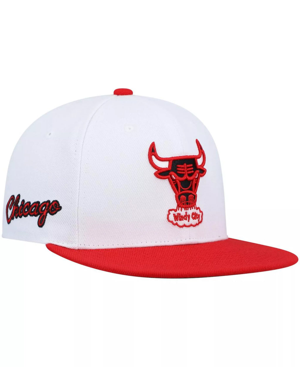 MENS MITCHELL & NESS NBA SIDE CORE 2.0 SNAPBACK HWC BULLS - WHITE-RED
