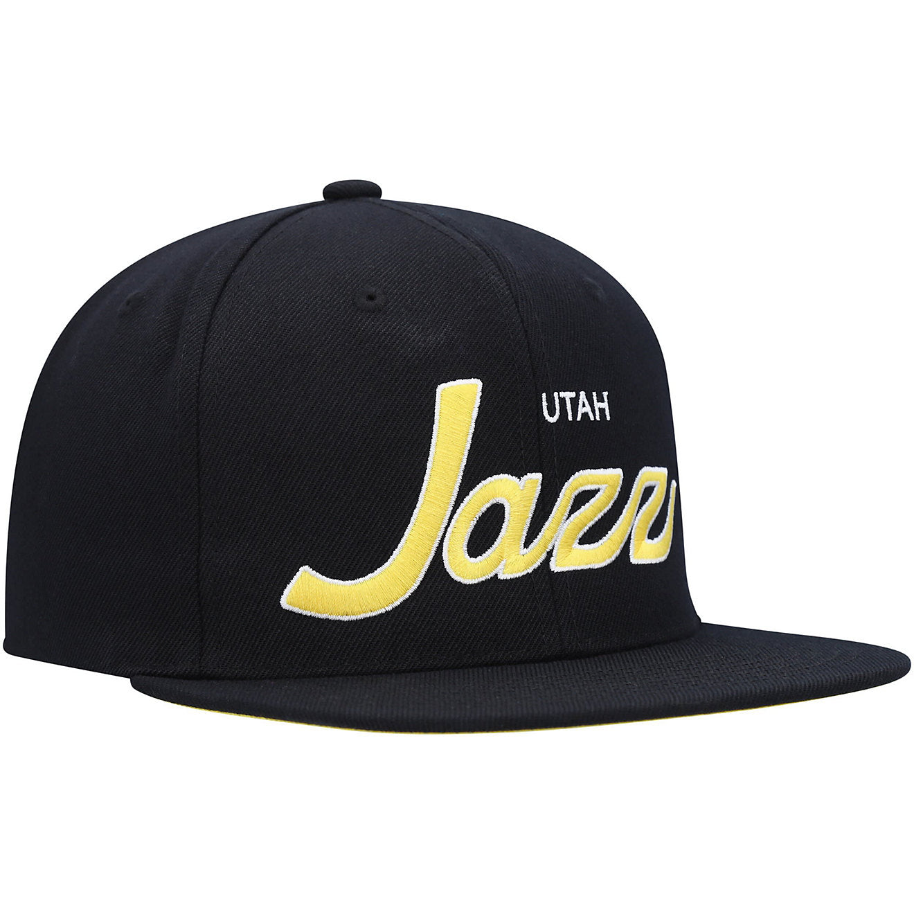 MENS MITCHELL & NESS NBA TEAM SCRIPT 2.0 SNAPBACK JAZZ