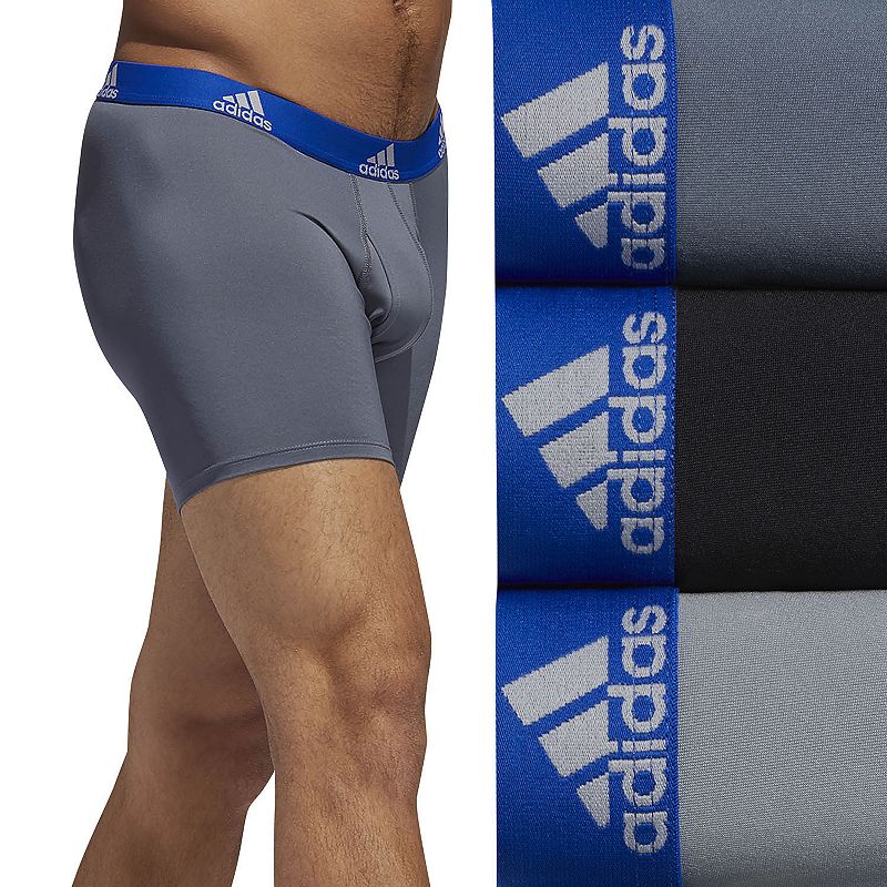 [EX4438] MENS ADIDAS PERFORMANCE BOXER BRIEF UNDERWEAR (3-PACK)