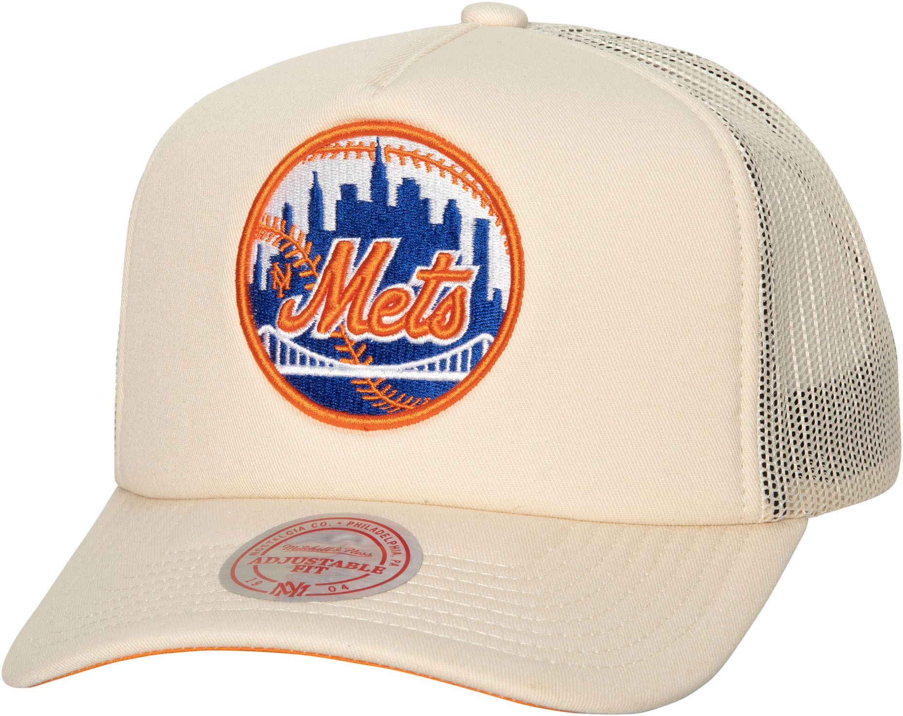 MENS MITCHELL & NESS MLB EVERGREEN TRUCKER COOP METS