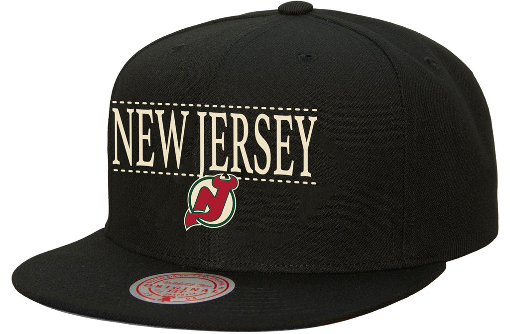 MENS MITCHELL & NESS NHL THE CITY SNAPBACK DEVILS - BLACK