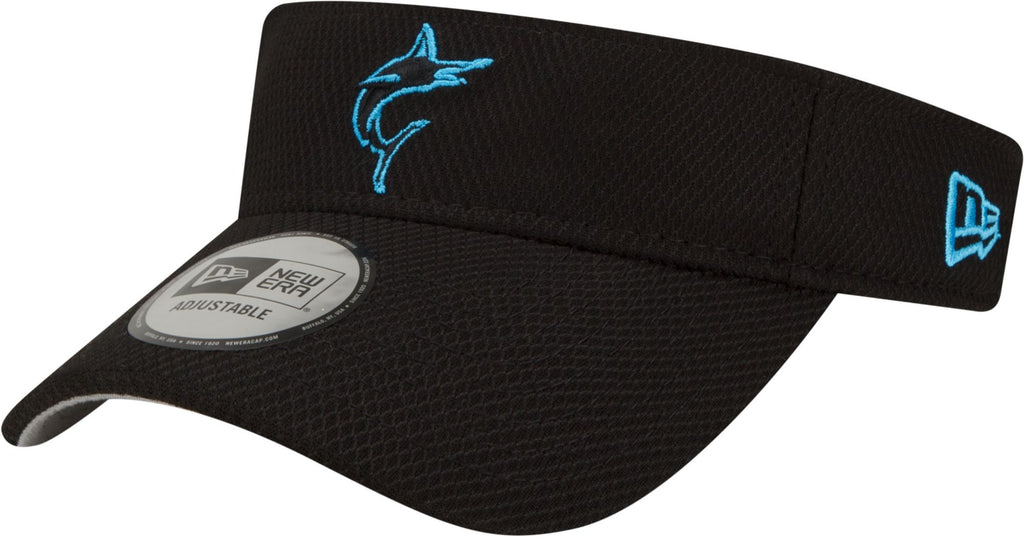 [60228295] MENS NEW ERA MLB MIAMI MARLINS BATTING PRACTICE VISOR HOOK & LOOP